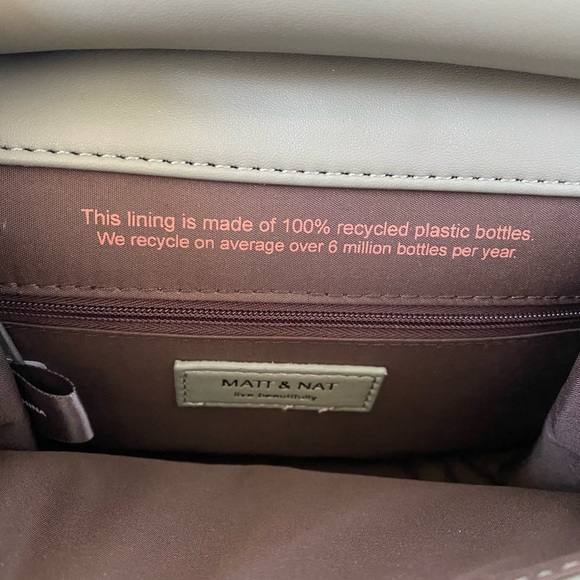 Matt & Nat Vegan Crossbody Purse Olive Green - Picture 3 of 4